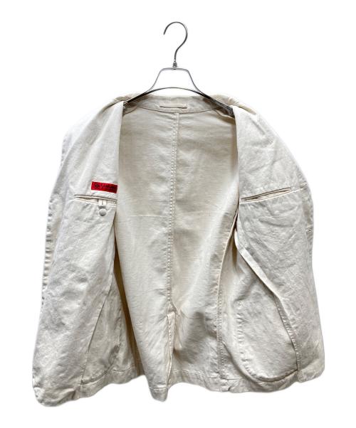 EVISU（エヴィス）EVISU (エヴィス) コットン テーラードジャケット アイボリー サイズ:SIZE 38の古着・服飾アイテム