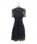 FURFUR (ファーファー) ハーフスリーブラメチュールドレス ブラック サイズ:ONE SIZE：15000円