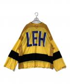 Lehレー）の古着「GAME L/S T SH ゲームシャツ」｜イエロー