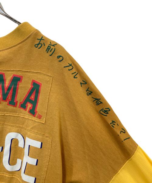 Leh（レー）Leh (レー) GAME L/S T SH ゲームシャツ イエロー サイズ:Lの古着・服飾アイテム