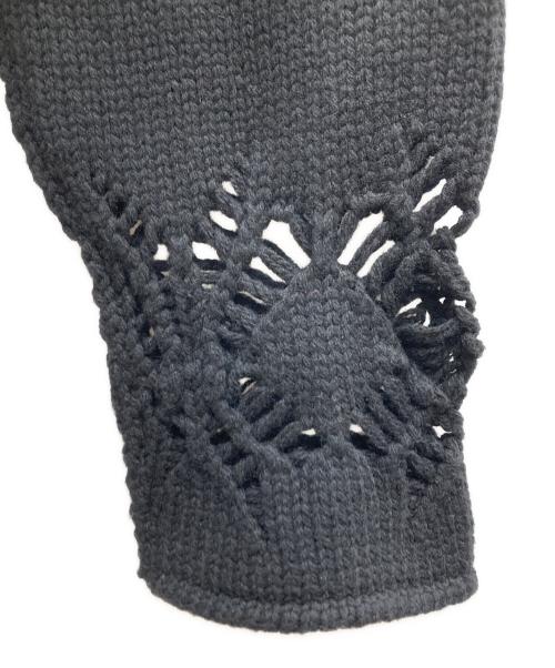 Tamme（タム）Tamme (タム) 23AW EAGLE PATTERN DAMAGE KNIT イーグルパターンニット ブラック サイズ:2の古着・服飾アイテム