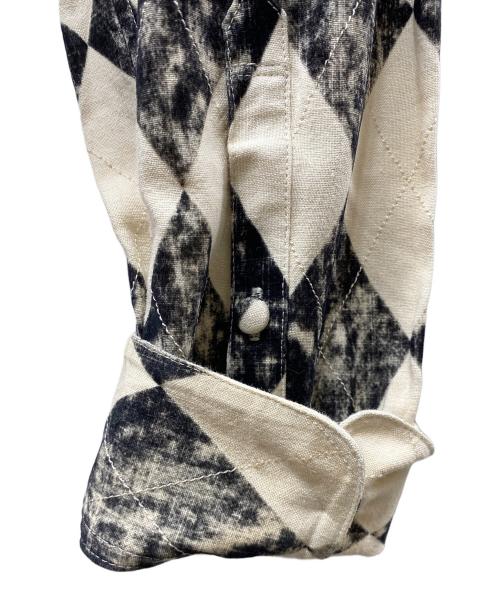 masu（エムエーエスユー）MASU (エムエーエスユー) 20SS ARGYLE SHIRTS アイボリー×ブラック サイズ:SIZE 48の古着・服飾アイテム