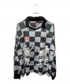 Liberal youth ministryリベラルユースミニストリー）の古着「SOCCER JERSEY ゲームシャツ」｜グレー×ブラック