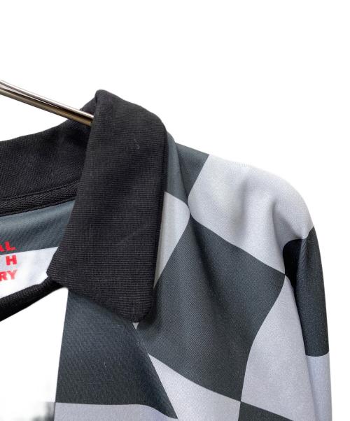 Liberal youth ministry（リベラルユースミニストリー）LIBERAL YOUTH MINISTRY (リベラルユースミニストリー) SOCCER JERSEY ゲームシャツ グレー×ブラック サイズ:SIZE Lの古着・服飾アイテム