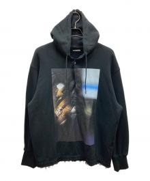 Tamme（タム）の古着「GRAPES BY THE WINDOW SLIT HOODIE パーカー」｜ブラック