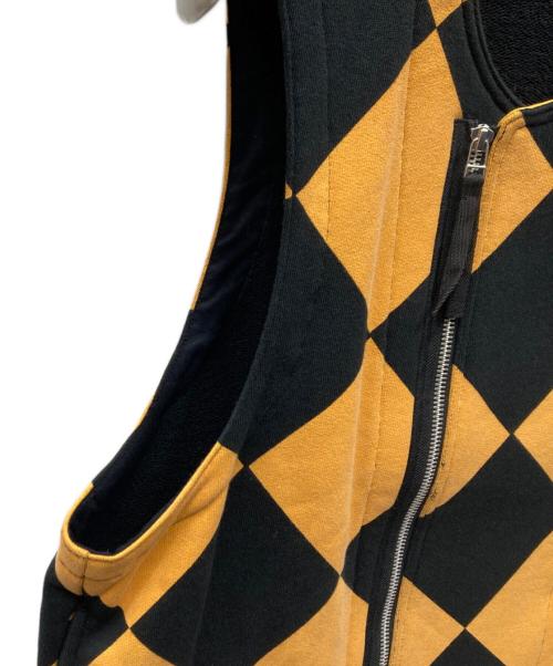 Sick and Tired（シックアンドタイアード）Sick and Tired (シックアンドタイアード) G-1 LINE CREW JACKET ラインクルーベスト オレンジ×ブラック サイズ:3の古着・服飾アイテム