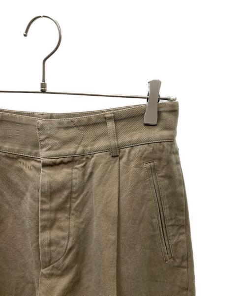 DRIES VAN NOTEN（ドリスヴァンノッテン）DRIES VAN NOTEN (ドリスヴァンノッテン) ミリタリータック トラウザー オリーブ サイズ:44の古着・服飾アイテム