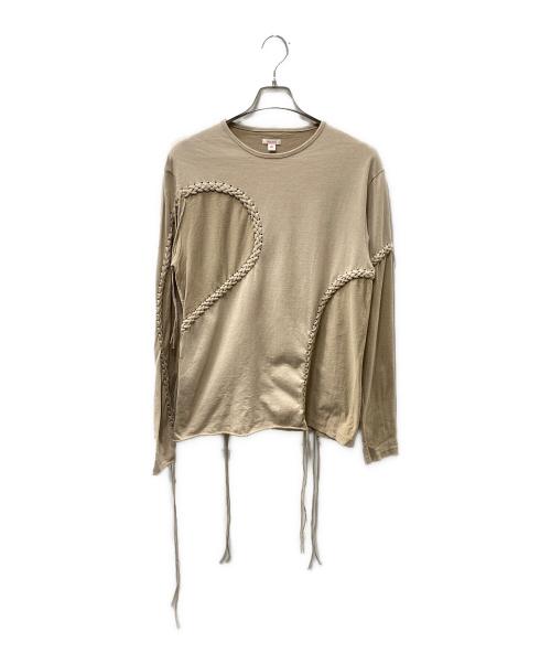 masu（エムエーエスユー）MASU (エムエーエスユー) WAVING BRAID LONG SLEEVE T-SHIRTS カットソー サイズ:SIZE 46の古着・服飾アイテム