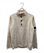C.P COMPANYシーピーカンパニー）の古着「HIGH NECK KNIT SHIRT ハイネック ニット」｜アイボリー