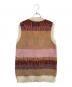 ERL (イーアールエル) MENS VEST ニットベスト オレンジ×ピンク サイズ:Ｍ：8000円