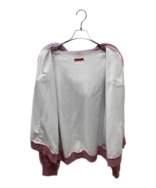 MILK BOY（ミルクボーイ）MILK BOY (ミルクボーイ) ケーブルパーカー ジップパーカー ピンク サイズ:Freeの古着・服飾アイテム