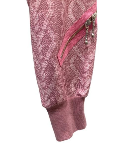 MILK BOY（ミルクボーイ）MILK BOY (ミルクボーイ) ケーブルパーカー ジップパーカー ピンク サイズ:Freeの古着・服飾アイテム