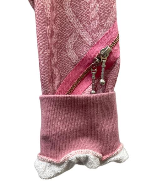 MILK BOY（ミルクボーイ）MILK BOY (ミルクボーイ) ケーブルパーカー ジップパーカー ピンク サイズ:Freeの古着・服飾アイテム