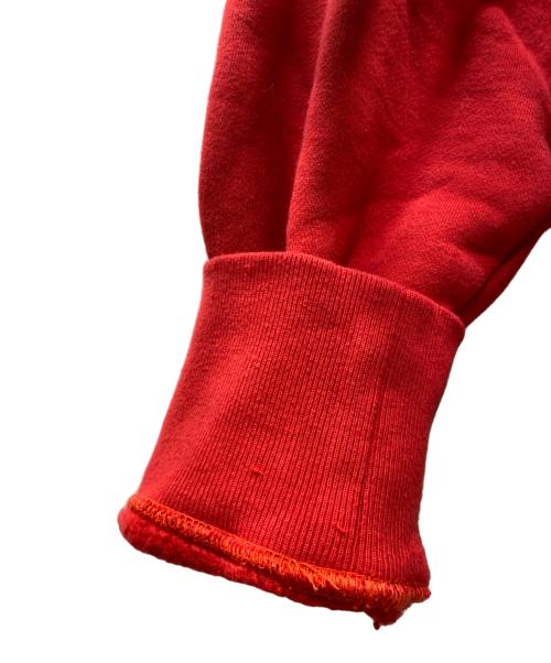 kolor/BEACON（カラービーコン）kolor/BEACON (カラービーコン) ハーフジップスウェット レッド×ベージュ サイズ:3の古着・服飾アイテム