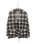 DAIRIKU（ダイリク）の古着「Check Nylon Anorak Parka 23AW チェックナイロンアノラックパーカー」｜ホワイト×ブラウン