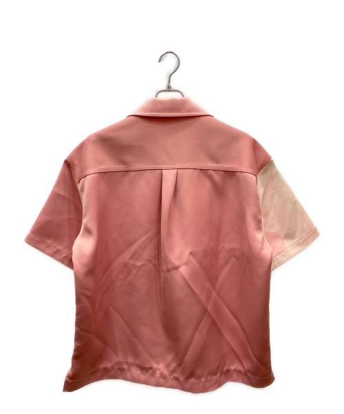 FenG CHen WANG（フェンチェンワン）FenG CHen WANG (フェンチェンワン) デザイン半袖シャツ ピンク サイズ:Ｓの古着・服飾アイテム