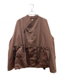 Omar Afridi（オマールアフリディ）の古着「19AW WRAP OVER SHIRT ラップオーバーシャツ」｜ブラウン