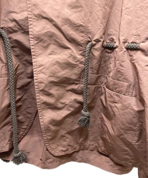 Omar Afridi（オマールアフリディ）Omar Afridi (オマールアフリディ) 19AW WRAP OVER SHIRT ラップオーバーシャツ ブラウン サイズ:Lの古着・服飾アイテム