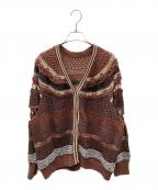 Mame Kurogouchiマメクロゴウチ）の古着「23SS デザインカーディガン」｜ブラウン
