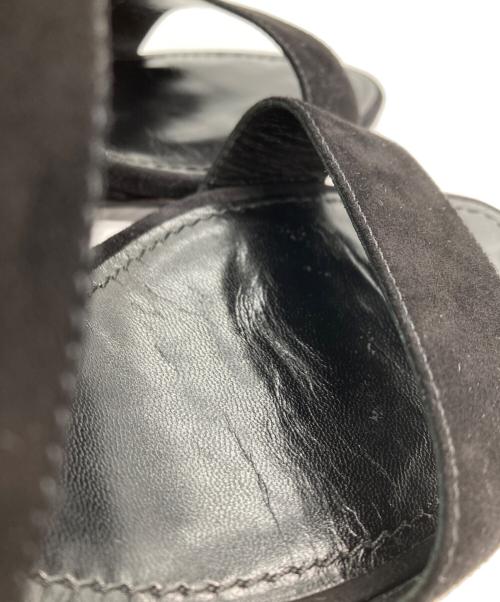 LOUIS VUITTON（ルイ ヴィトン）LOUIS VUITTON (ルイ ヴィトン) ホライズン ウエッジソールサンダル ブラック サイズ:39の古着・服飾アイテム