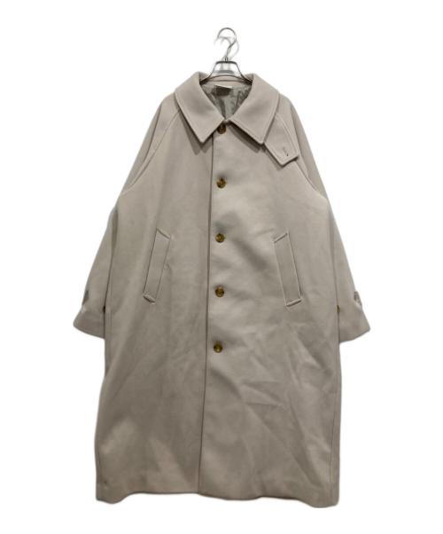 ENDER PRODUCTS（アンダープロダクツ）ENDER PRODUCTS (アンダープロダクツ) ビーバーメルトン オーバーサイズ ロングステンカラーコート アイボリー サイズ:Mの古着・服飾アイテム