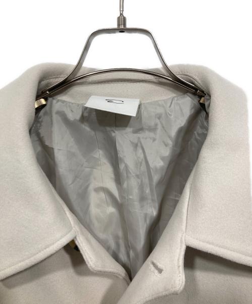 ENDER PRODUCTS（アンダープロダクツ）ENDER PRODUCTS (アンダープロダクツ) ビーバーメルトン オーバーサイズ ロングステンカラーコート アイボリー サイズ:Mの古着・服飾アイテム