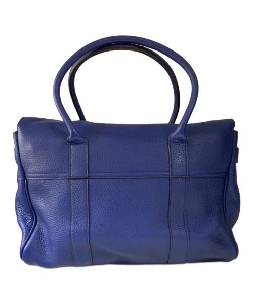 MULBERRY（マルベリー）MULBERRY (マルベリー) ベイズウォーターグレインレザートートバッグ ブルーの古着・服飾アイテム