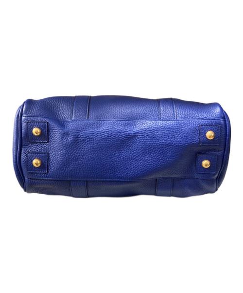 MULBERRY（マルベリー）MULBERRY (マルベリー) ベイズウォーターグレインレザートートバッグ ブルーの古着・服飾アイテム