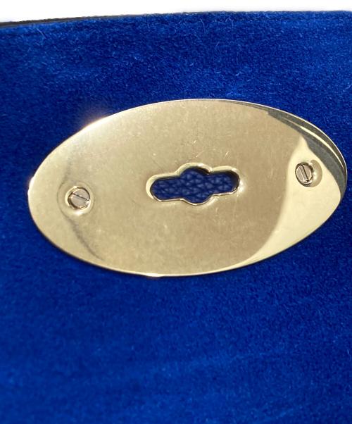 MULBERRY（マルベリー）MULBERRY (マルベリー) ベイズウォーターグレインレザートートバッグ ブルーの古着・服飾アイテム