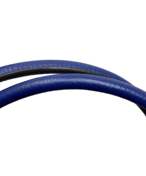 MULBERRY（マルベリー）MULBERRY (マルベリー) ベイズウォーターグレインレザートートバッグ ブルーの古着・服飾アイテム