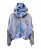 VAULTROOMボルトルーム）の古着「VAGE CAT ZIP HOODIE ジップパーカー」｜ブルー