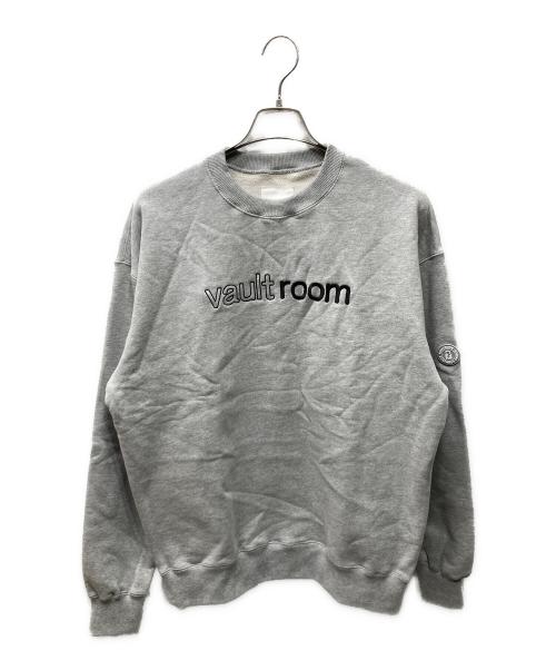 VAULTROOM（ボルトルーム）vaultroom (ボルトルーム) LOGO CREWNECK SWEAT ロゴスウェット グレー サイズ:Mの古着・服飾アイテム