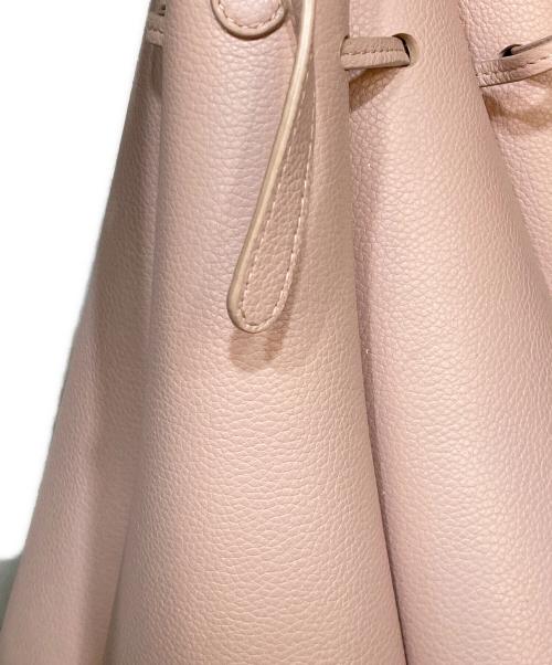 POLENE（ポレーヌ）POLENE (ポレーヌ) Huit Mini エディション ヌード テクスチャード 2WAYバッグ ピンクの古着・服飾アイテム