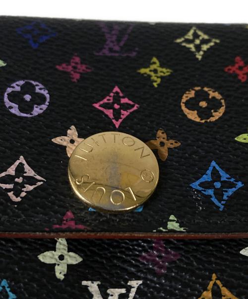 LOUIS VUITTON（ルイ ヴィトン）LOUIS VUITTON (ルイ ヴィトン) モノグラム・マルチカラー ポルトフォイユ サラ 長財布 ブラック×ベージュの古着・服飾アイテム