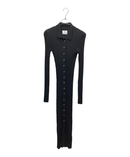 ANINE BING（アニン ビン）ANINE BING (アニン ビン) joslyn dress リブニットワンピース ブラック サイズ:SIZE 9の古着・服飾アイテム