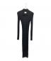 ANINE BING（アニン ビン）の古着「joslyn dress リブニットワンピース」｜ブラック