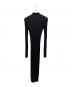 ANINE BING (アニン ビン) joslyn dress リブニットワンピース ブラック サイズ:SIZE 9：10000円