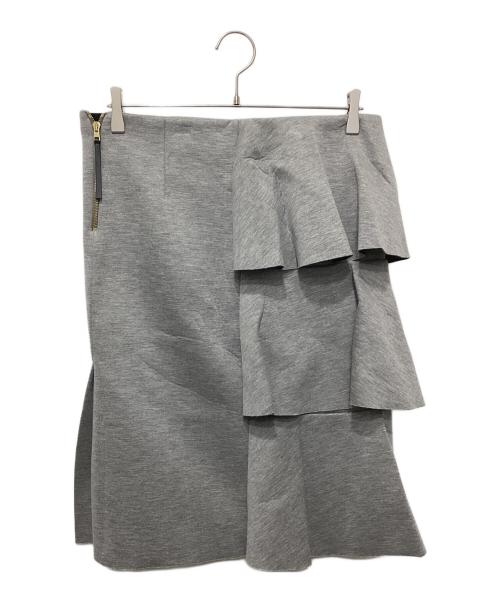 MARNI（マルニ）MARNI (マルニ) フリルタイトスカート グレー サイズ:40の古着・服飾アイテム