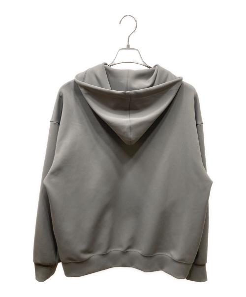 CULLNI（クルニ）CULLNI (クルニ) STUDIOUS (ステュディオス) Zip Up Hoodie With Washable Leather Pocket ジップパーカー グレー サイズ:1の古着・服飾アイテム