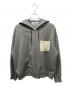 CULLNI（クルニ）の古着「Zip Up Hoodie With Washable Leather Pocket ジップパーカー」｜グレー