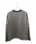 CULLNI (クルニ) STUDIOUS (ステュディオス) PO Tops With Washable Leather Pocket スウェット グレー サイズ:1：15000円