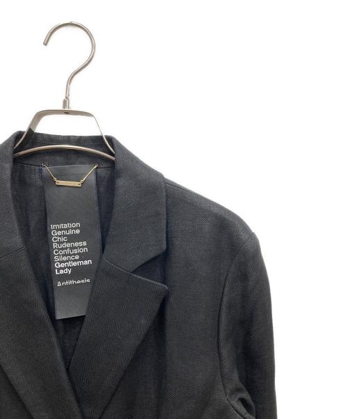 CHAOS（カオス）Chaos (カオス) リネンダブルジャケット ブラック サイズ:FREEの古着・服飾アイテム