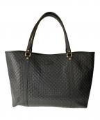 GUCCIグッチ）の古着「マイクロ グッチシマ トートバッグ」｜ブラック