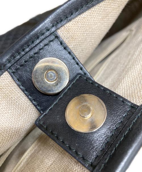 GUCCI（グッチ）GUCCI (グッチ) マイクロ グッチシマ トートバッグ ブラックの古着・服飾アイテム