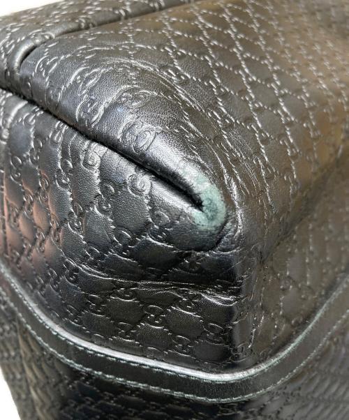 GUCCI（グッチ）GUCCI (グッチ) マイクロ グッチシマ トートバッグ ブラックの古着・服飾アイテム