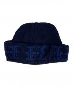 HERMESエルメス）の古着「カシミヤニット帽」｜ネイビー