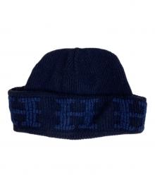 HERMES（エルメス）の古着「カシミヤニット帽」｜ネイビー