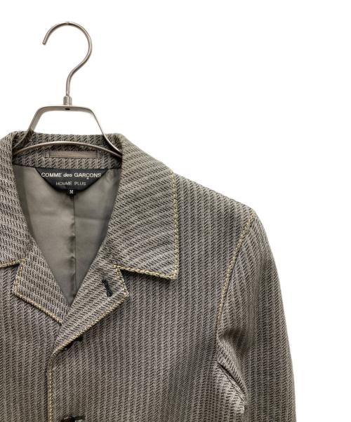 COMME des GARCONS HOMME PLUS（コムデギャルソンオムプリュス）COMME des GARCONS HOMME PLUS (コムデギャルソンオムプリュス) テーラードジャケット グレー サイズ:Mの古着・服飾アイテム