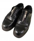 foot the coacherフットザコーチャー）の古着「GLOXI ZIP SHOES レザーシューズ」｜ブラック