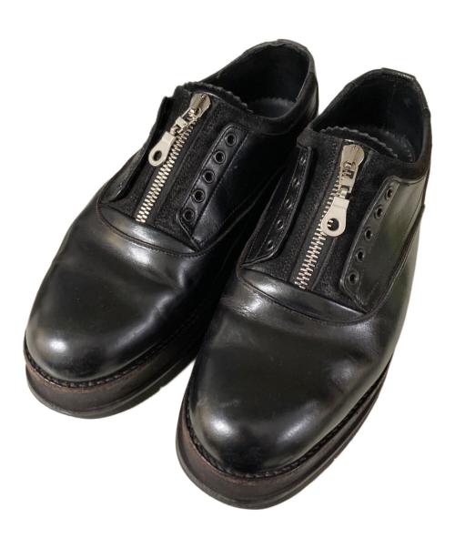 foot the coacher（フットザコーチャー）foot the coacher (フットザコーチャー) GLOXI ZIP SHOES レザーシューズ ブラック サイズ:7の古着・服飾アイテム